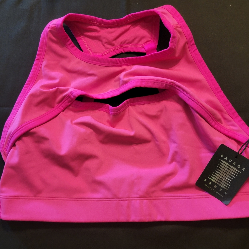 Savage X Fenty Pink Sports Bra Size 3X NWT